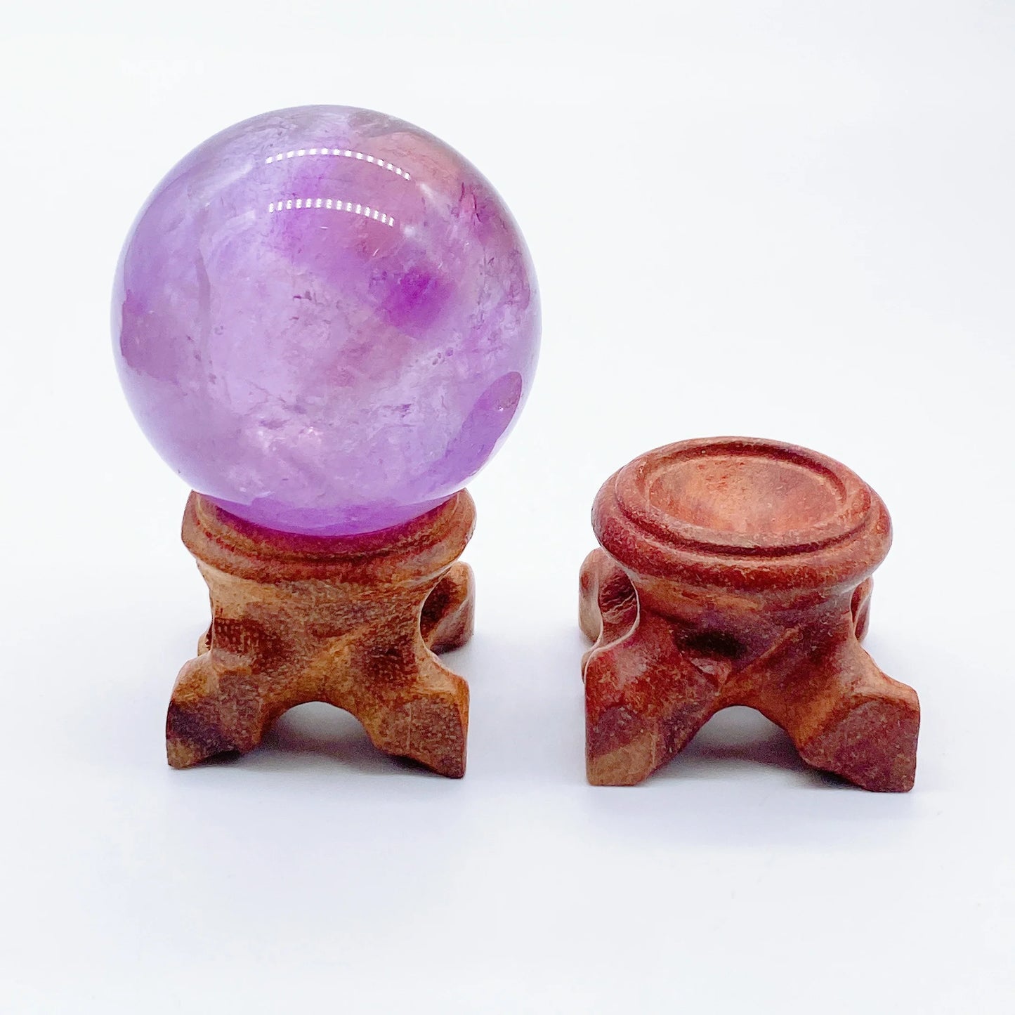 Wooden Display Stand Crystal Ball Base Handicraft Desktop Ornament Photography Props Sphere Stone Support Egg Hoider