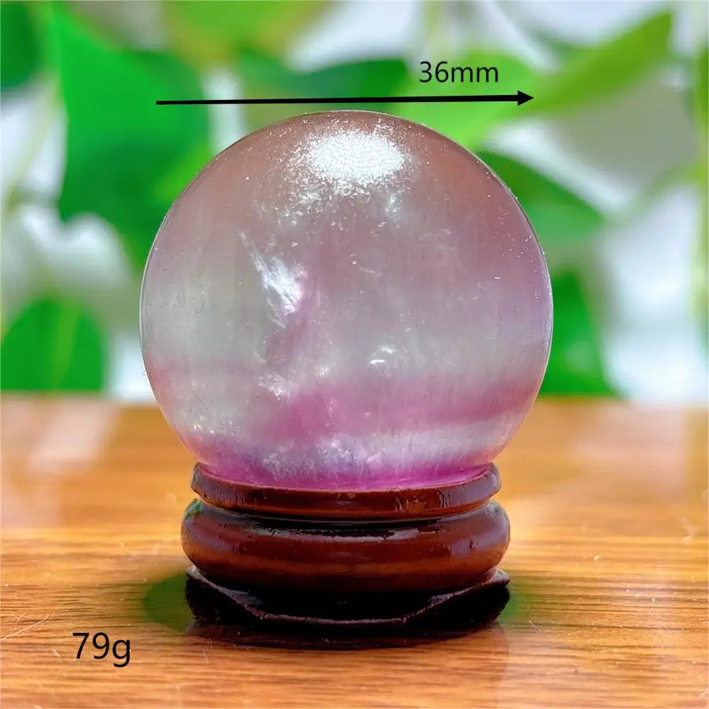 Fluorite Sphere Crystal Natural Quartz Stone Minerals Home Decoration Reiki Craft Energy Healing  Meditation Spiritual +Stand