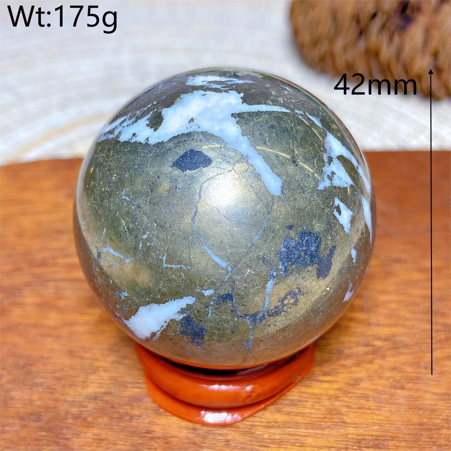 Natural Crystals Pyrite Sphere Ball Polished Healing Mineral Energy Stone Reiki Home Decorations Gift Ore Crafts Desk