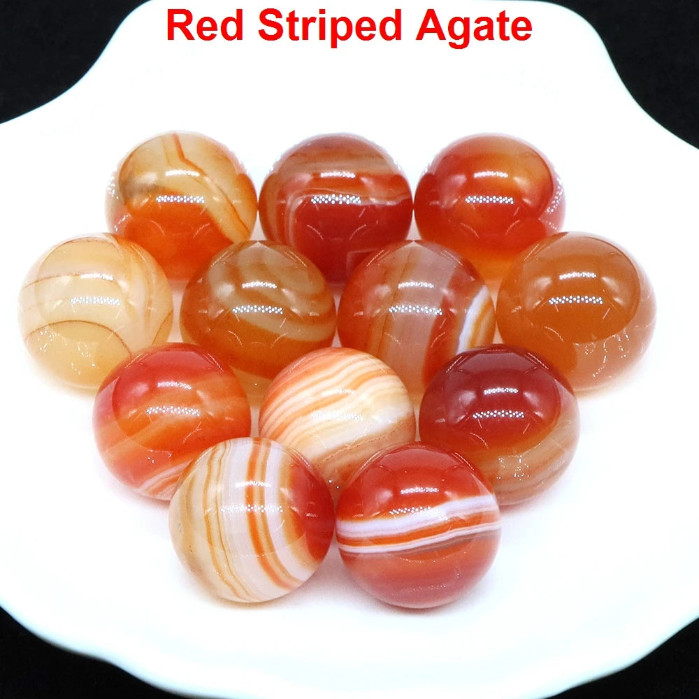 Wholesale 16mm Mini Crystal Balls Natural Healing Stones Pocket Spheres Chakra Globe Reiki Bead Mineral Gems Specimen Home Decor