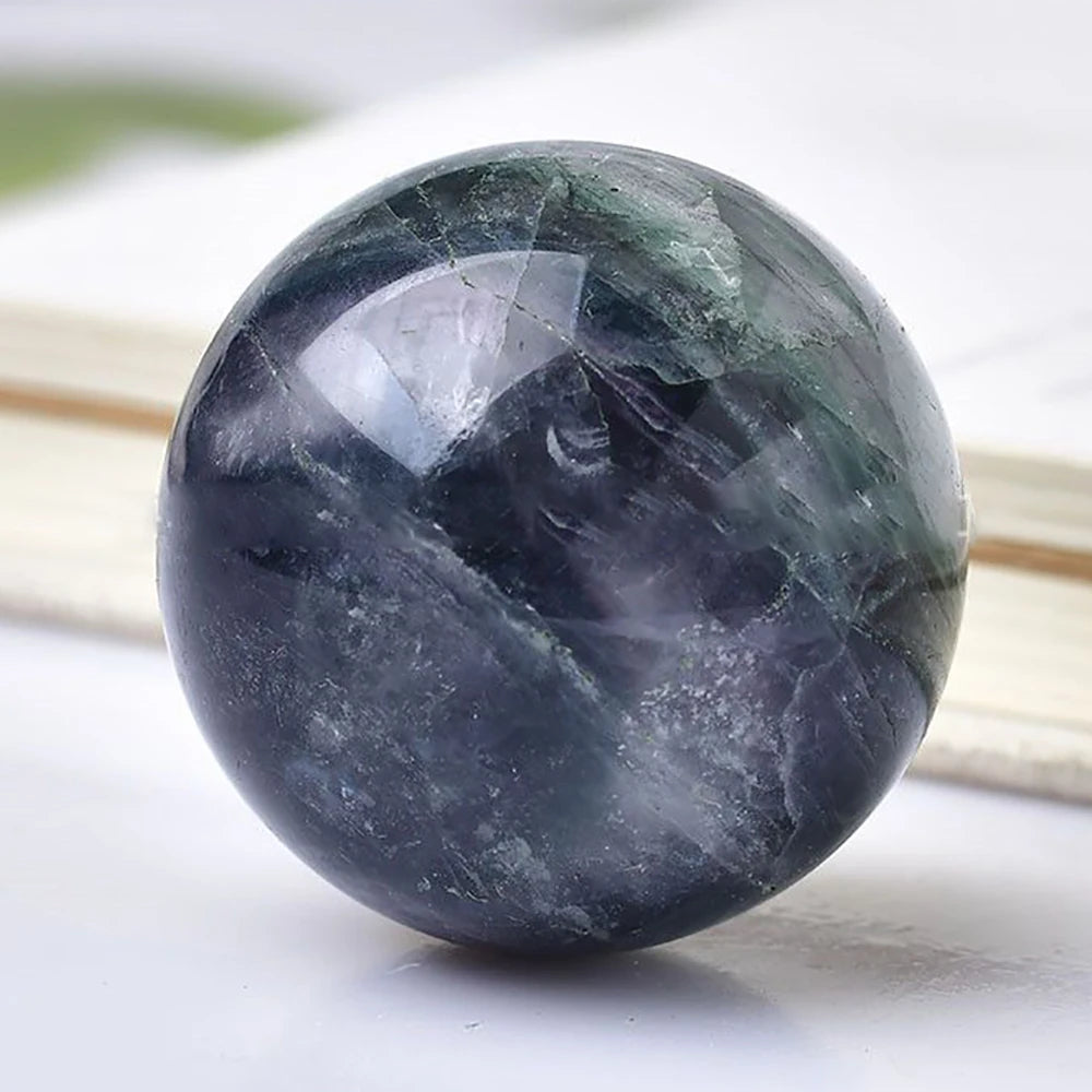 4-7CM/1.57"-2.75" Natural Crystal Quartz Stone Ball Polished Fluorite large ball Home Decorative Reiki Healing mineral sphere