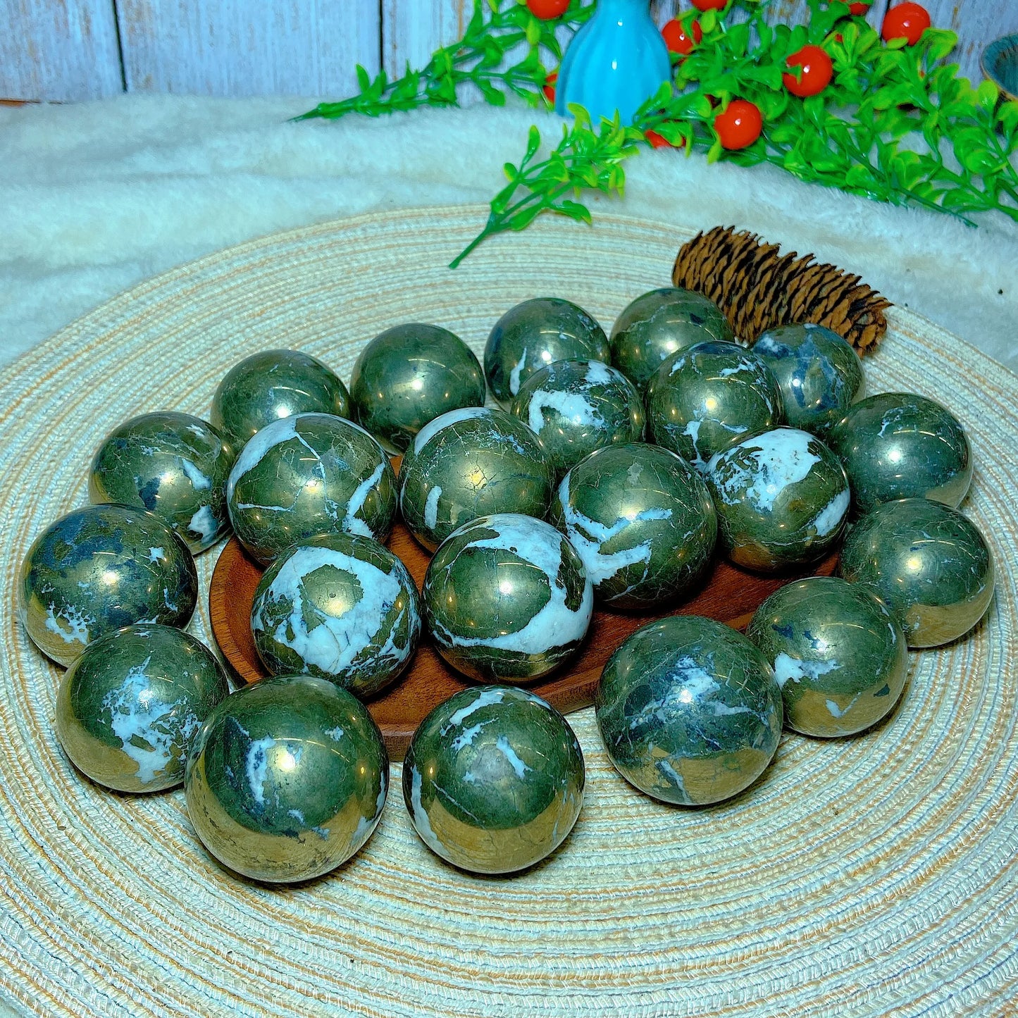 Natural Crystals Pyrite Sphere Ball Polished Healing Mineral Energy Stone Reiki Home Decorations Gift Ore Crafts Desk