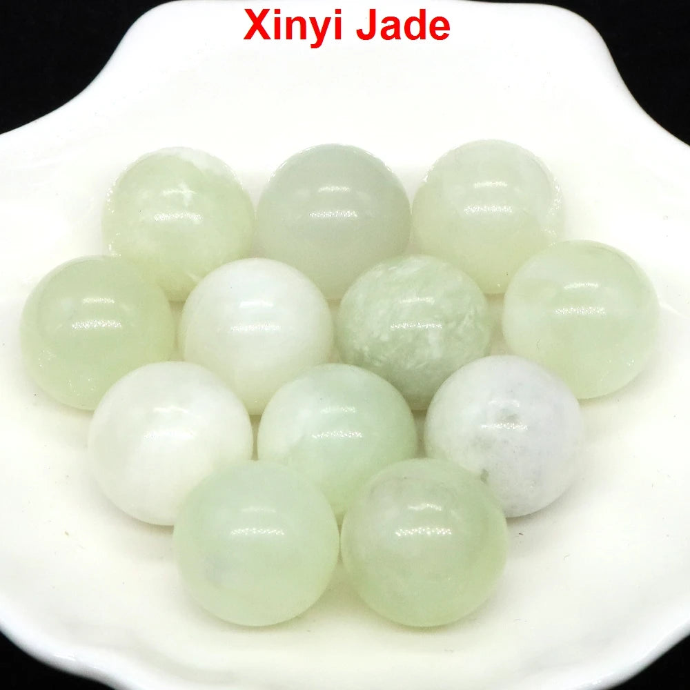 Wholesale 16mm Mini Crystal Balls Natural Healing Stones Pocket Spheres Chakra Globe Reiki Bead Mineral Gems Specimen Home Decor
