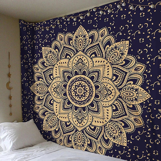 Mandala tapestry macrame wall tapestry Wall Hanging Bohemian Beach Mat Polyester Thin Blanket Yoga Shawl Mat Blanket boho decor