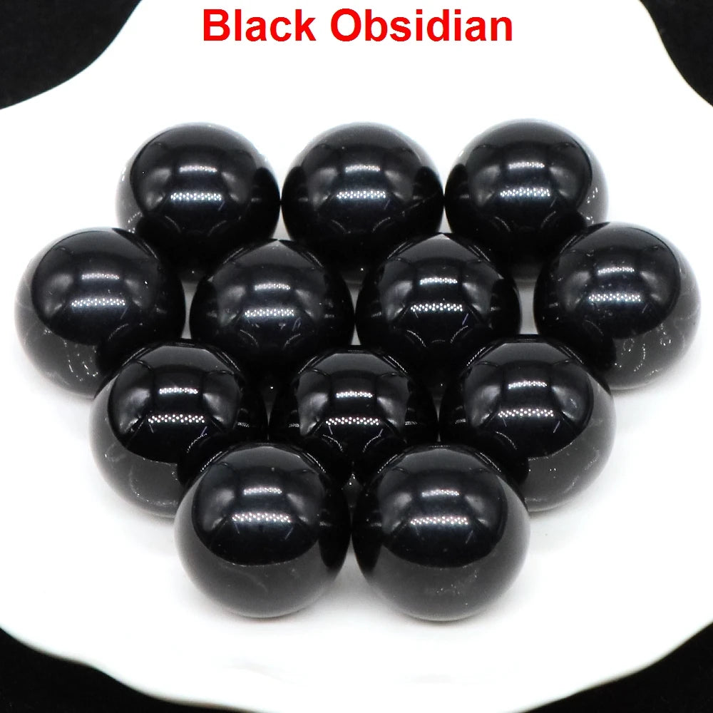 Wholesale 16mm Mini Crystal Balls Natural Healing Stones Pocket Spheres Chakra Globe Reiki Bead Mineral Gems Specimen Home Decor