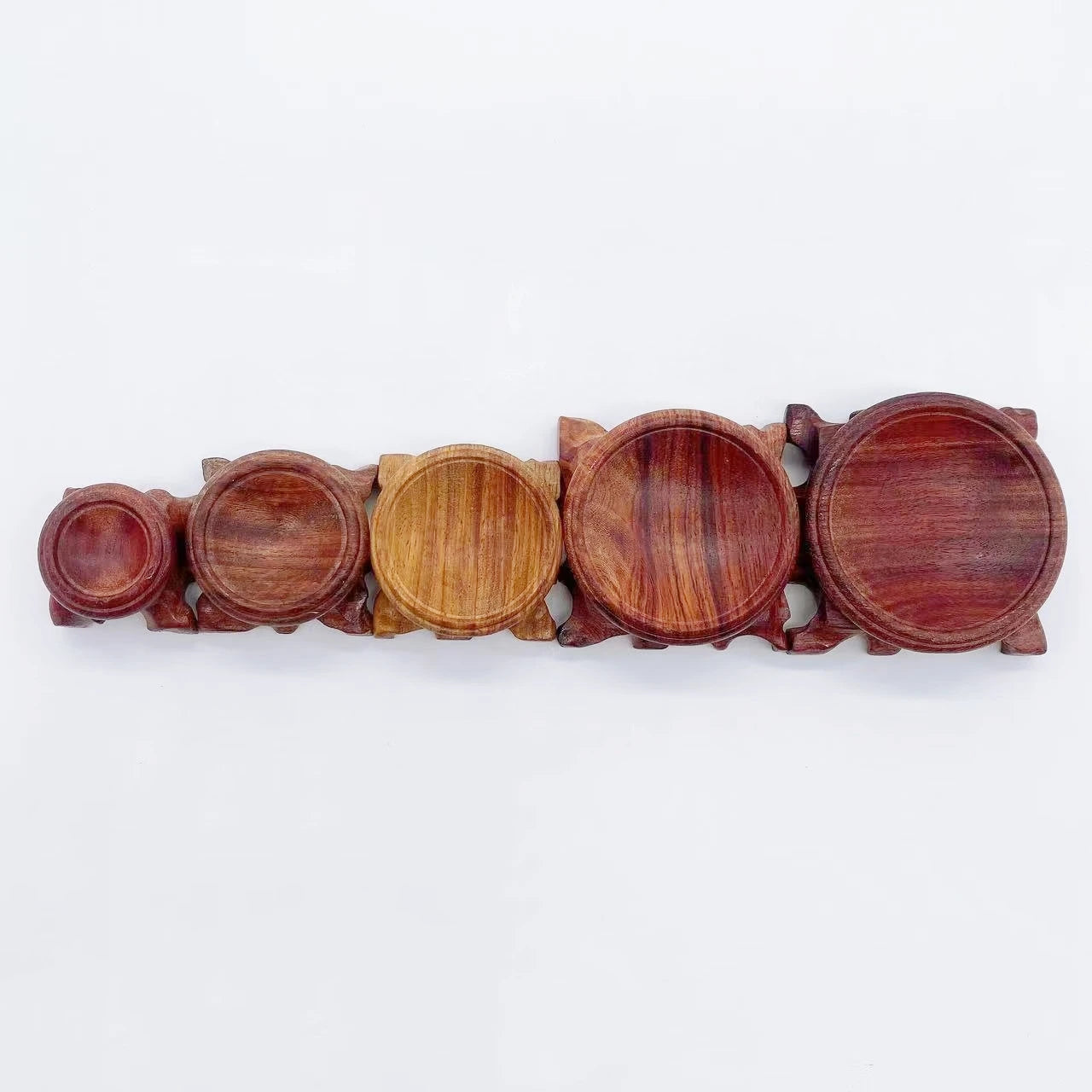 Wooden Display Stand Crystal Ball Base Handicraft Desktop Ornament Photography Props Sphere Stone Support Egg Hoider