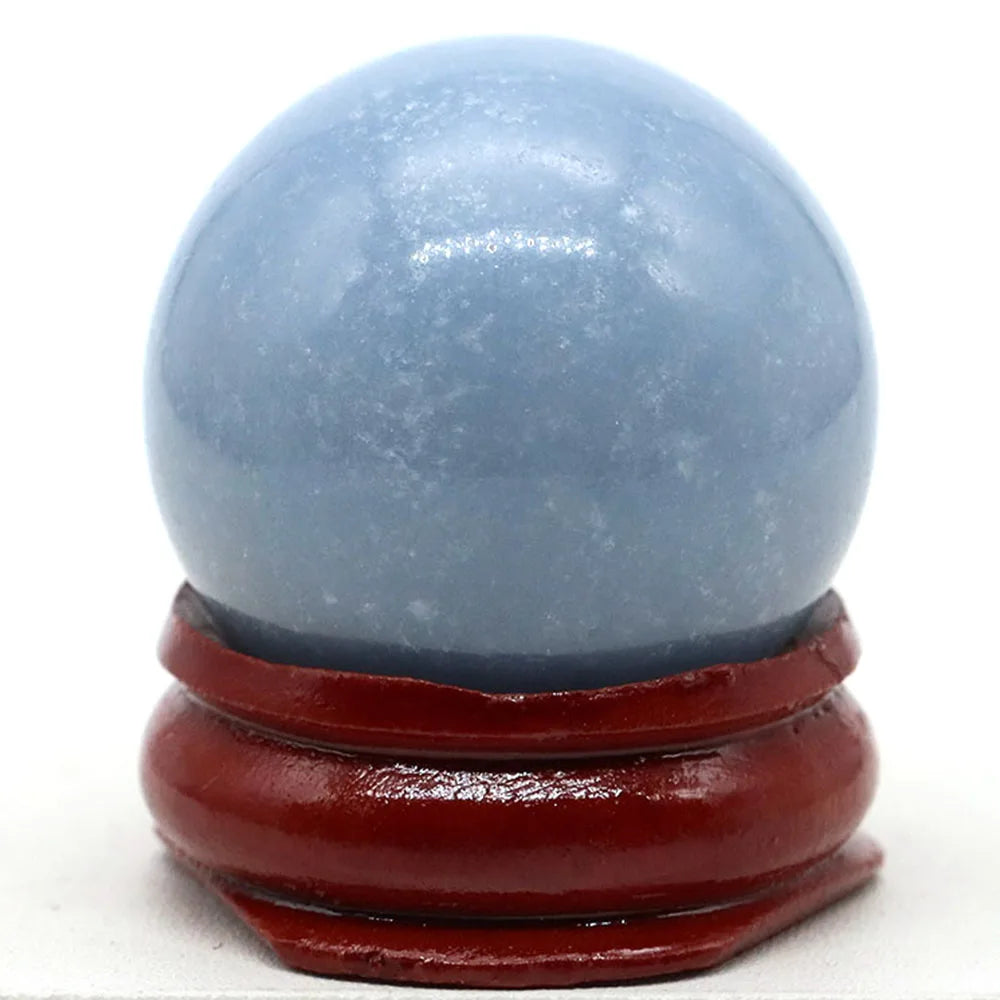 30mm Natural Stone and Crystal Ball Home Decor Reiki Healing Wicca Gemstone Sphere Collection Mineral Energy Gems Massage Globe