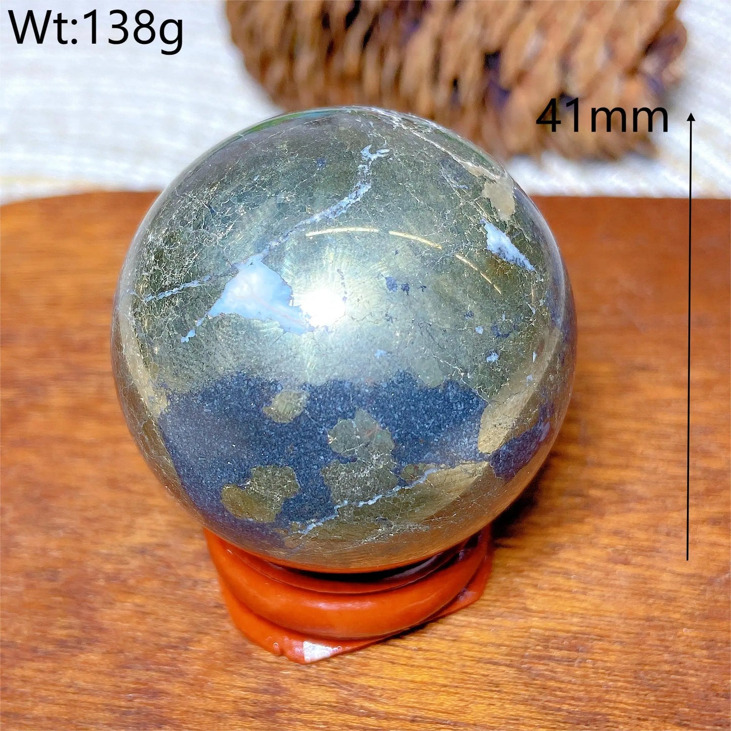 Natural Crystals Pyrite Sphere Ball Polished Healing Mineral Energy Stone Reiki Home Decorations Gift Ore Crafts Desk