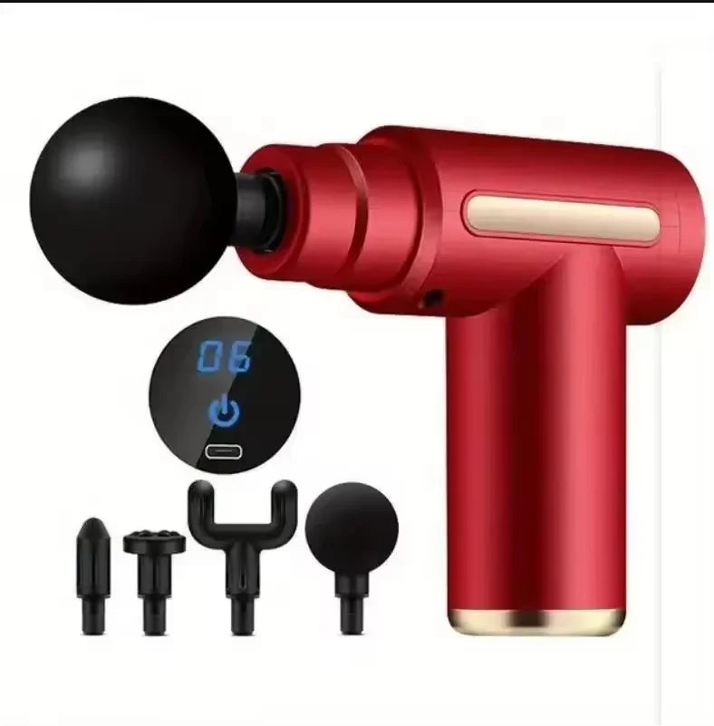 Portable Button Fascia Gun Deep Tissue Massage Mini Lightweight and Adjustable Speed Massage Equipment Suitable for the Body