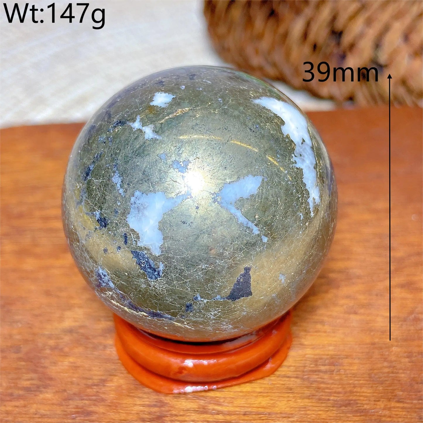 Natural Crystals Pyrite Sphere Ball Polished Healing Mineral Energy Stone Reiki Home Decorations Gift Ore Crafts Desk