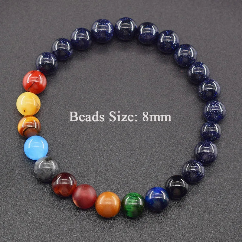 Hot Selling Cosmic Solar System Bracelet Eight Planets Sun Mercury Venus Earth Moon Mars Jupiter SaturnUranus Neptune Friendship Bracelet Handmade Jewelry Accessories