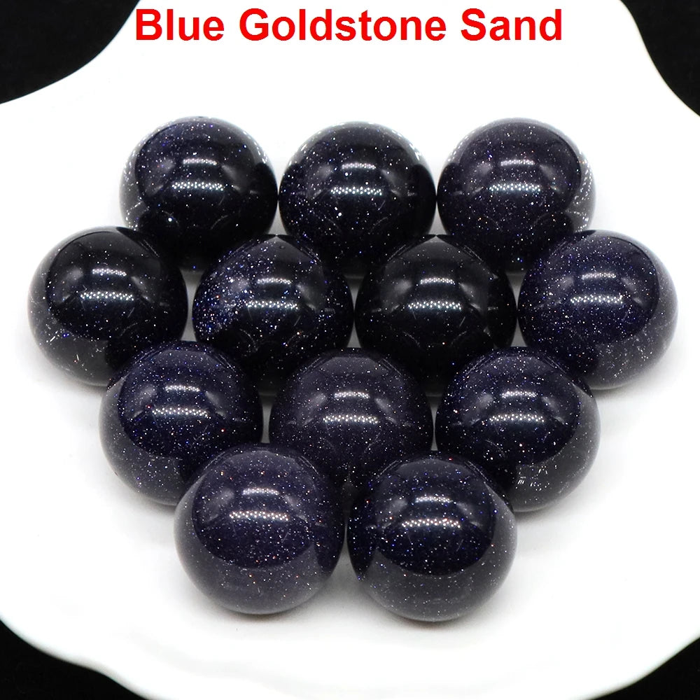 Wholesale 16mm Mini Crystal Balls Natural Healing Stones Pocket Spheres Chakra Globe Reiki Bead Mineral Gems Specimen Home Decor