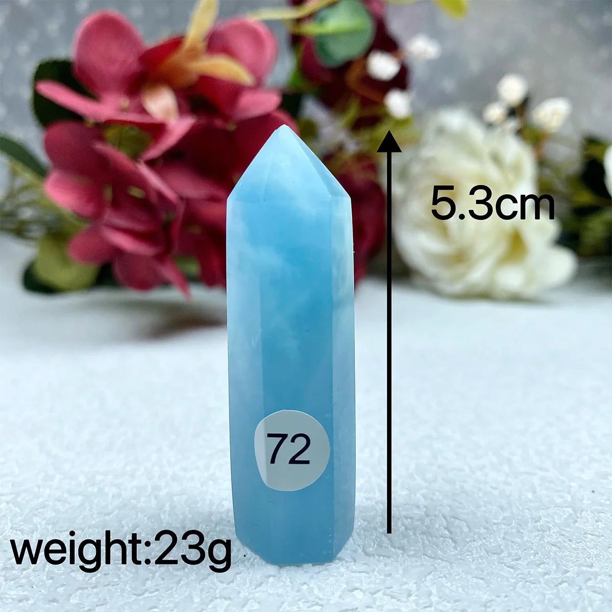 Natural Aquamarine Sapphire  Crystal Tower Exquisite Reiki Crystal Energy Sphere Home Decor Jewelry Gift