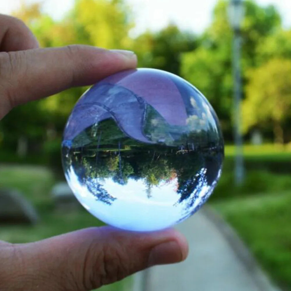 40/50/60MM Asia Rare Clear Multicolor K9 Crystal Ball Healing Magic Sphere Photography Props Lensball Living Room Decor Gifts