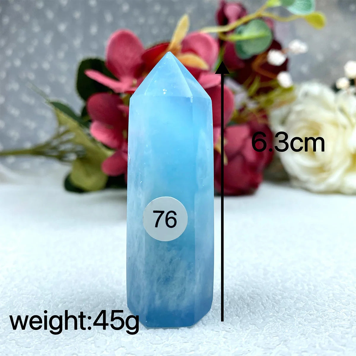 Natural Aquamarine Sapphire  Crystal Tower Exquisite Reiki Crystal Energy Sphere Home Decor Jewelry Gift